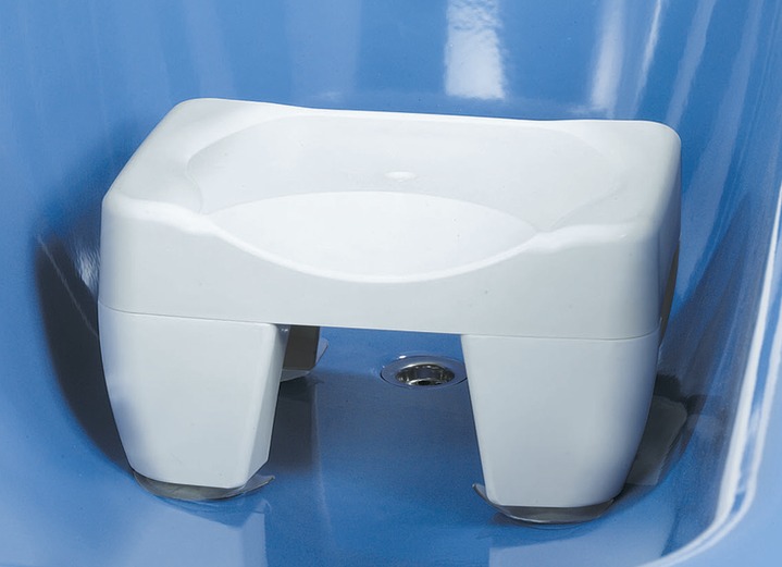 Sitzhilfen - Rutschfester Badewannenhocker mit 4 Saugnäpfen, in Farbe WEISS