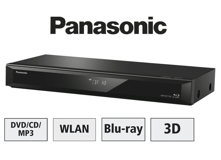 Fernseher - Panasonic Blu-Ray-Recorder mit Twin-Receiver, in Farbe SCHWARZ, in Ausführung mit Kabel-Receiver Ansicht 1