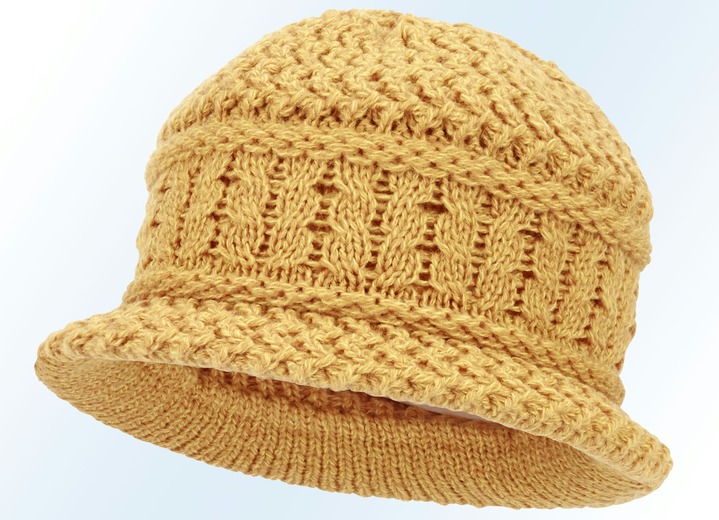 Mützen & Hüte - Mollig warmer Hut, in Farbe SENFGELB Ansicht 1