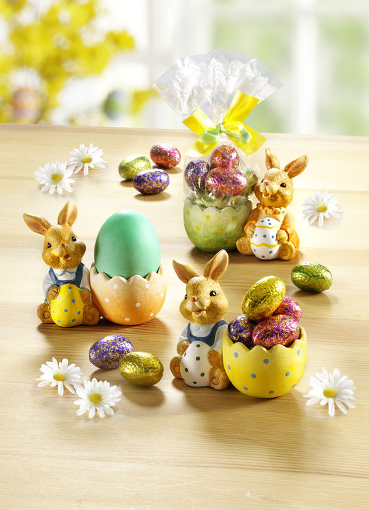 Ostern - Eierbecher mit süßer Füllung, 3er-Set, in Farbe BUNT