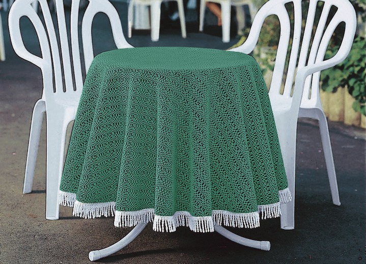 Wind- und wetterfeste Gartentischdecke mit Fransenabschluss - Tischdecken |  BADER