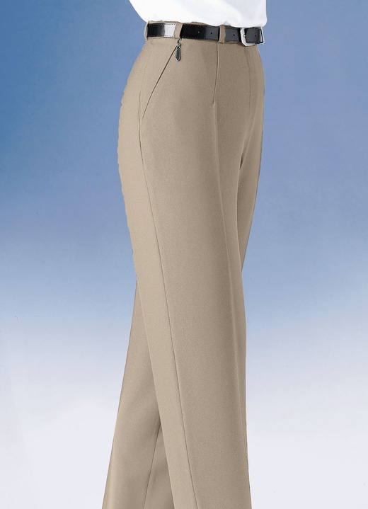 Hosen - Hose mit Gürtel, in Größe 018 bis 092, in Farbe SAND Ansicht 1