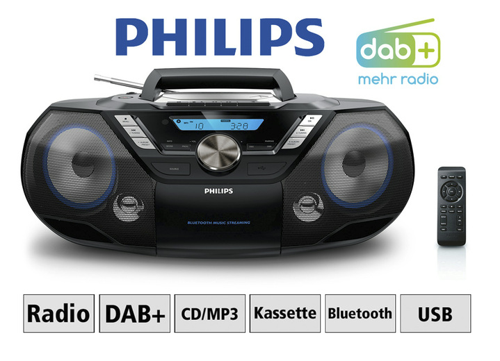 Philips AZB798T CD-/Kassetten-/DAB+ Radio - Soundsysteme | BADER