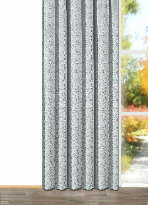 Dekokissen & Hüllen - Leicht glänzende Wohnaccessoires, in Größe 358 (H145xB140 cm) bis 905 (Kissenbezüge, 2er-Set, 40x40 cm), in Farbe SILBER Ansicht 1