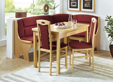 Elegante Bankgruppe mit Zierfräsungen und Massivholzteilen - Klassische  Möbel | BADER