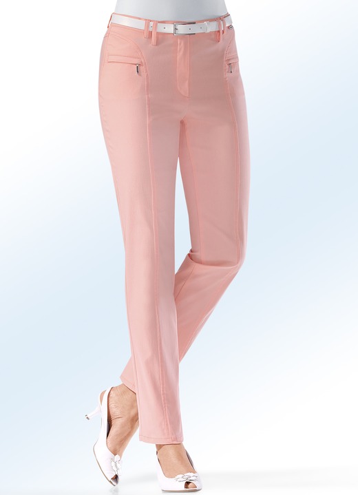 Hosen - Hose mit schmaler Fußweite, in Größe 034 bis 092, in Farbe APRICOT Ansicht 1