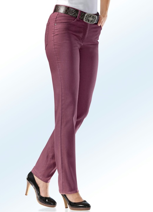 SALE % - Power-Stretch-Jeans, in Größe 018 bis 092, in Farbe BEERE Ansicht 1