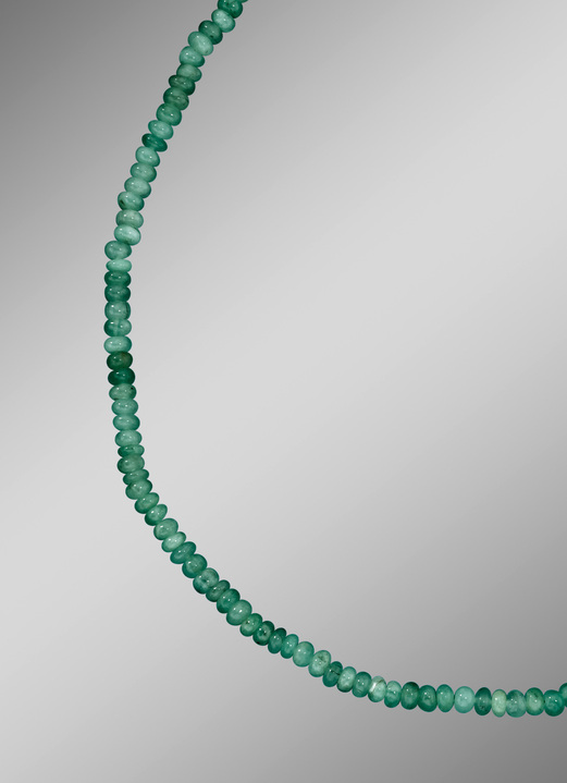 Halskette mit echt Smaragd - Damen-Edelsteinschmuck | BADER