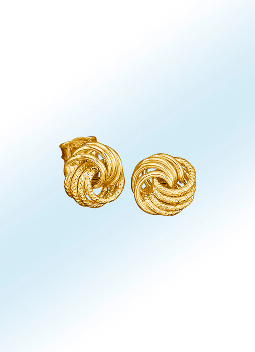 Knotenförmige Ohrringe - Damen-Goldschmuck | BADER
