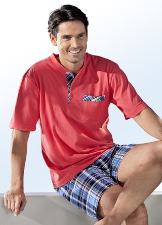 Schlafanzug für Herren: sommerlicher Shorty & T-Shirt