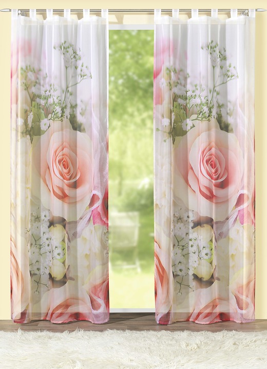 Modern - Fensterdekoration mit farbbrillantem Digitaldruck, in Größe 365 (H145xB120 cm) bis 572 (H245xB120 cm), in Farbe , in Ausführung mit Universalschienenband