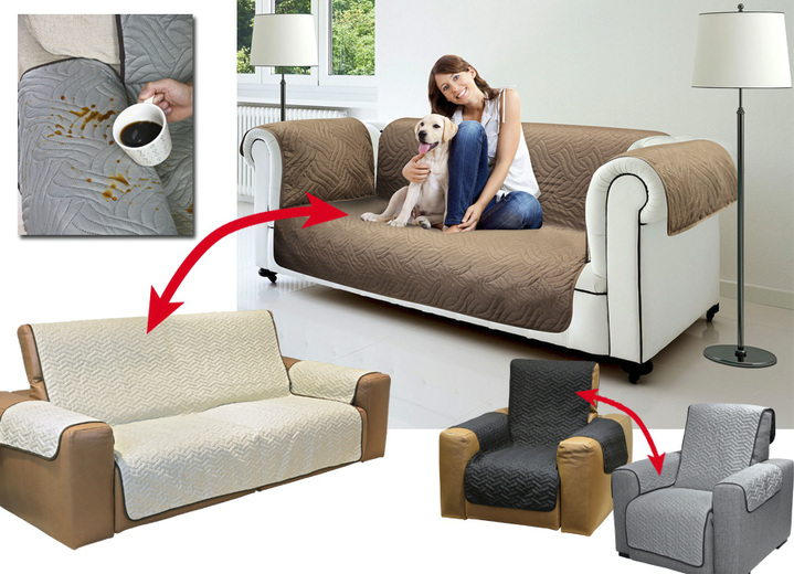 Wende-Schoner für Sessel oder Sofa - Sessel- & Sofaüberwürfe | BADER