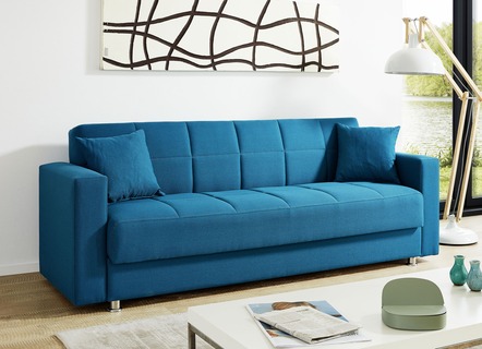 Sofa im Landhausstil mit Schlaffunktion ▻ 2-in-1: Bett & Sofa