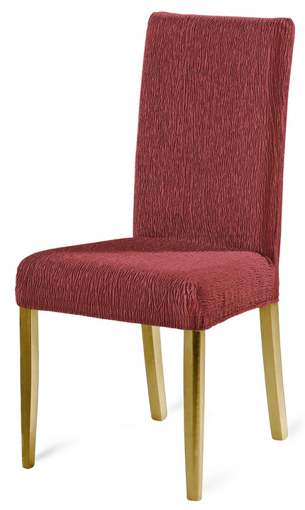 Sessel- & Sofaüberwürfe - Elastische Stuhlbezüge, in Größe 106 (Stuhlbezug) bis 112 (Stuhlbezug, 2er-Set), in Farbe BORDEAUX Ansicht 1