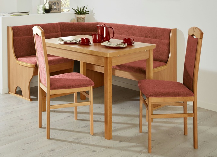 Stühle & Sitzbänke - Stilvolle Esszimmermöbel, in Farbe BUCHE-ROT, in Ausführung 2er-Set Stühle Ansicht 1