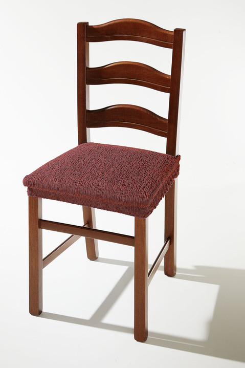 Sessel- & Sofaüberwürfe - Elastischer Sitzflächen-Bezug, in Größe 106 (Sitzflächen-Bezug) bis 112 (Sitzflächen-Bezug, 2er-Set), in Farbe BORDEAUX Ansicht 1