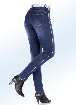 Jeans mit funkelndem Zierband