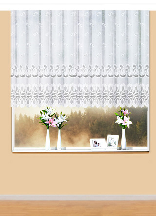 Blumenfenster-Store mit Automatikfaltenband - Gardinen | BADER