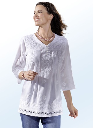 Luftige Bluse für Damen: Tunika aus Baumwolle bestellen!