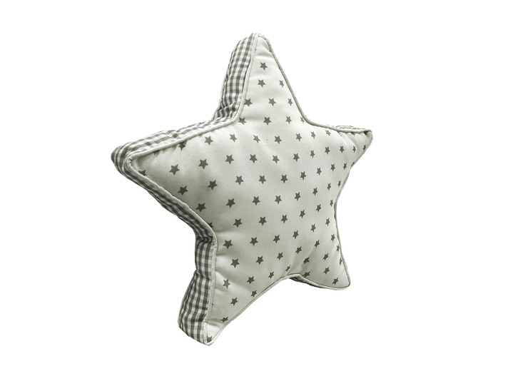Dekokissen & Hüllen - Deko-Kissen Sternen-Motiv, in Farbe SILBER
