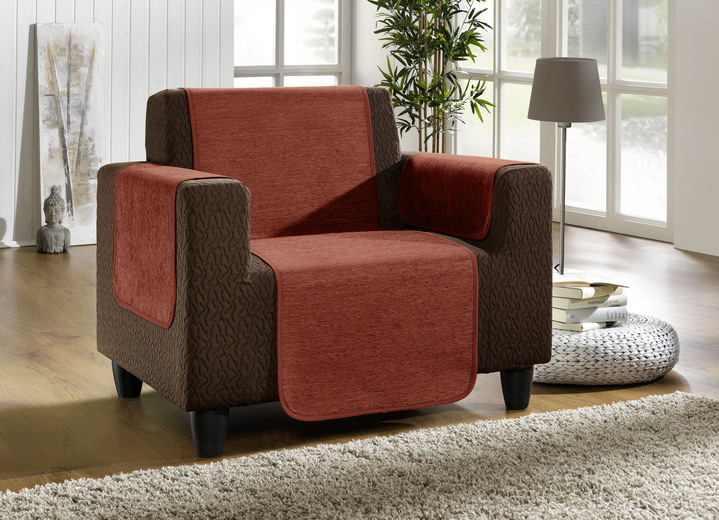Unempfindliche Sessel-,Couch- und Armlehnenschoner aus Chenille