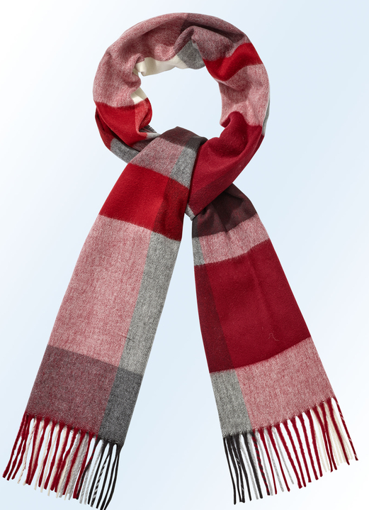 Jacken & Mäntel - Schal mit gedrehten Fransen, in Farbe ROT-BUNT Ansicht 1