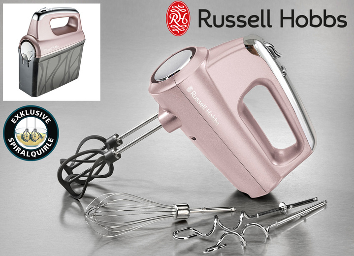 Russell Hobbs Handmixer mit spiralförmigen BADER | Elektrische Küchengeräte Helix-Quirlen 
