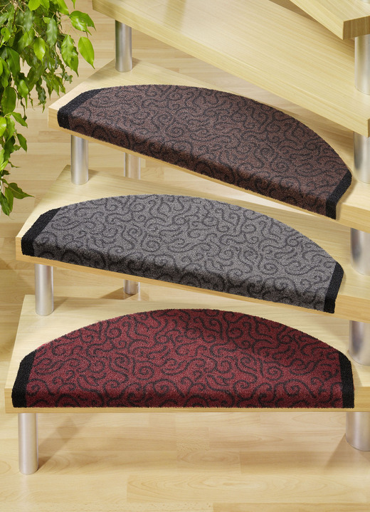 Robuste Stufenmatten mit bedrucktem Rand - Teppiche | BADER