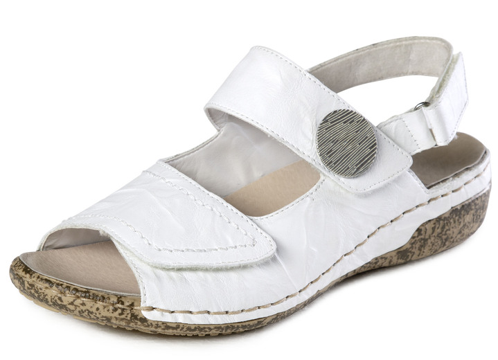 Rieker Sandale mit auffälligem Metallschmuck - Schuhe | BADER