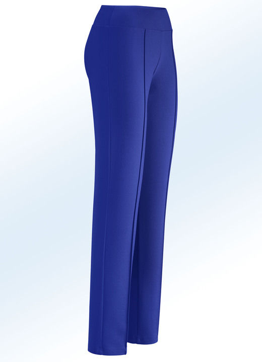Damenmode - Jerseyhose mit höherem, elastischem Formbund, in Größe 018 bis 245, in Farbe ROYALBLAU Ansicht 1