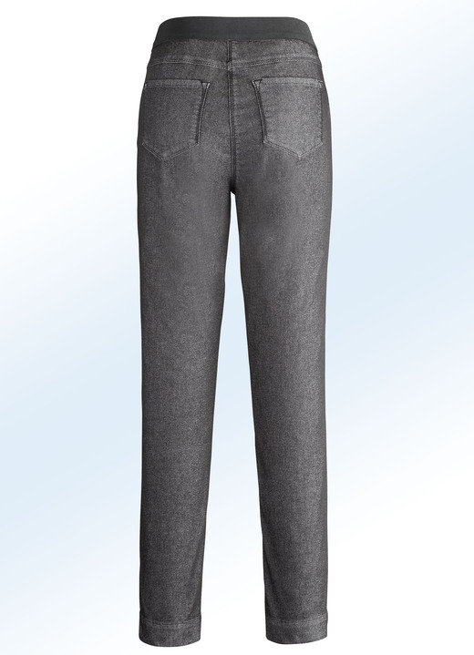Hosen - Superbequeme Power-Stretch-Jeans mit spezieller Bundverarbeitung, in Größe 018 bis 052, in Farbe ANTHRAZIT Ansicht 1