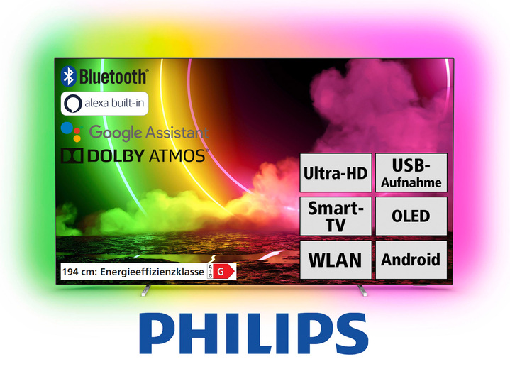 Philips 4K-OLED-Fernseher mit 4-seitigem Ambilight - Fernseher | BADER