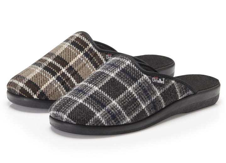 Zweierpack Pantoffeln aus weichem Textilmaterial - Schuhe | BADER