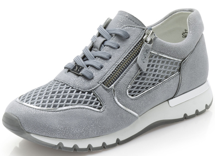 Caprice Sneaker aus glänzendem Veloursleder - Schuhe | BADER