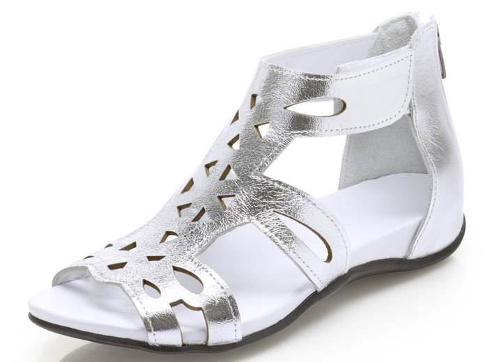 Andrea Conti Sandale mit rückwärtigem Reißverschluss - Schuhe | BADER