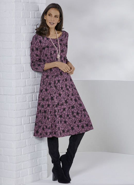Strick-Kleid in Jacquard-Dessin - Pullover & Strickmode | BADER