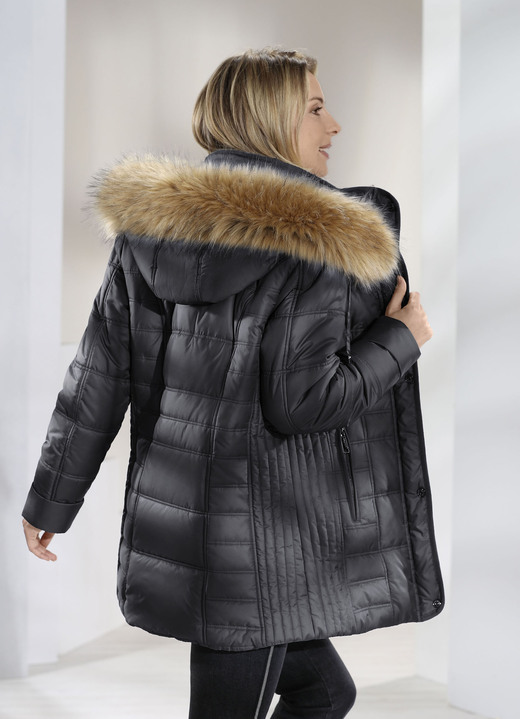 Winterjacken - Jacke mit abnehmbarer Kapuze, in Größe 036 bis 052, in Farbe GRAFIT Ansicht 1