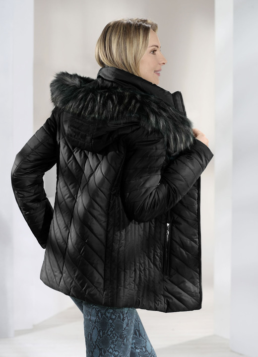 Winterjacken - Jacke mit abnehmbarer Kapuze, in Größe 036 bis 052, in Farbe SCHWARZ Ansicht 1