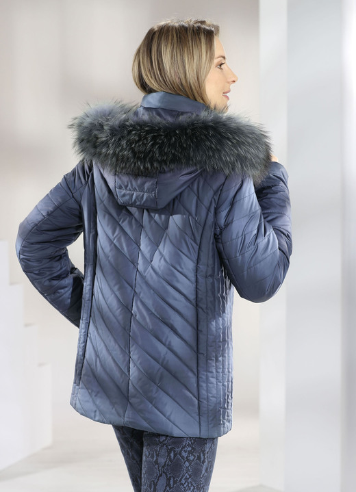 Winterjacken - Jacke mit abnehmbarer Kapuze, in Größe 036 bis 052, in Farbe STAHLBLAU Ansicht 1