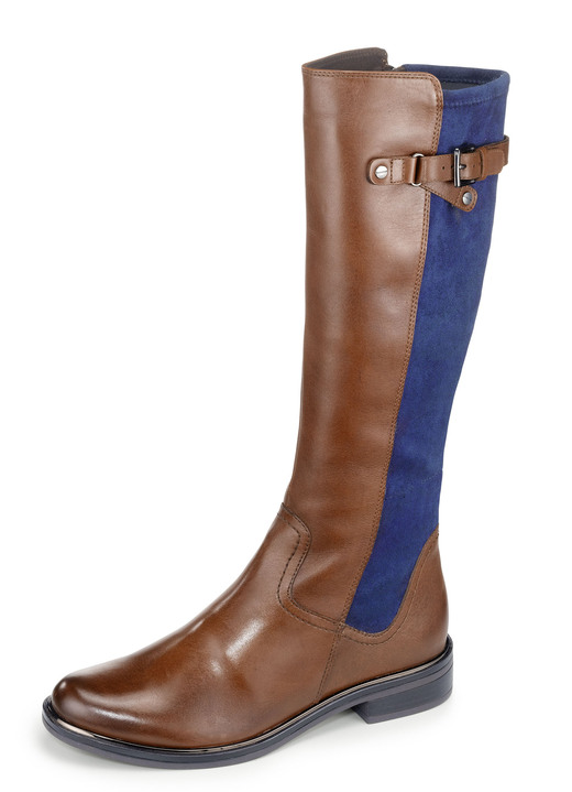 Caprice Stiefel aus edlem Nappaleder und elastischem Textilmaterial -  Schuhe | BADER