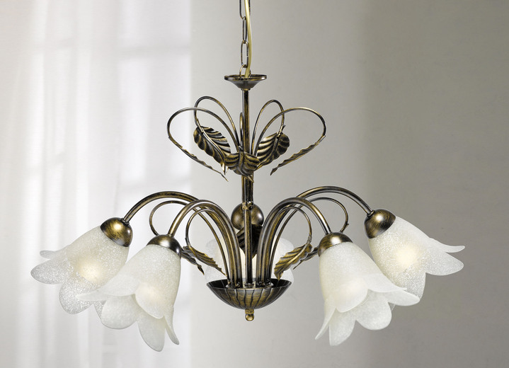 Pendelleuchte aus Metall mit dekorativem Blattwerk - Lampen & Leuchten |  BADER