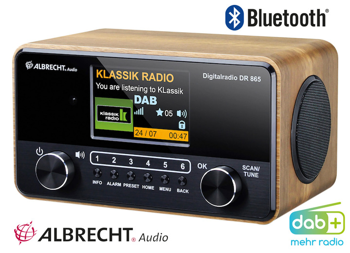 Albrecht DR865 Digital-Radio in edler Holzoptik - Soundsysteme | BADER