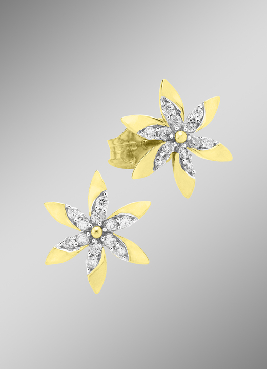 Ohrschmuck - Süße Ohrstecker im Blumen-Design, in Farbe  Ansicht 1