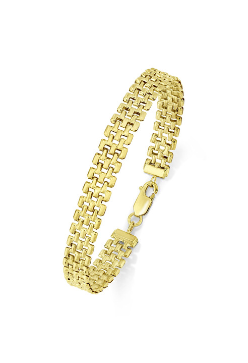 Halskette oder Armband im Backstein-Design - Damen-Goldschmuck | BADER