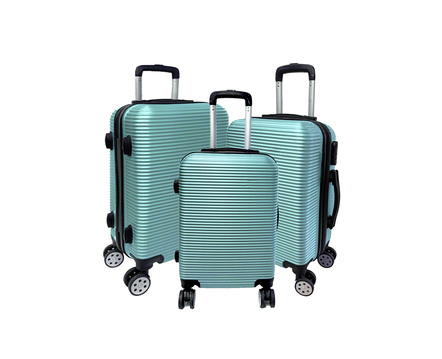 Koffer-Set mit 4 Leichtlauf-Doppelrollen