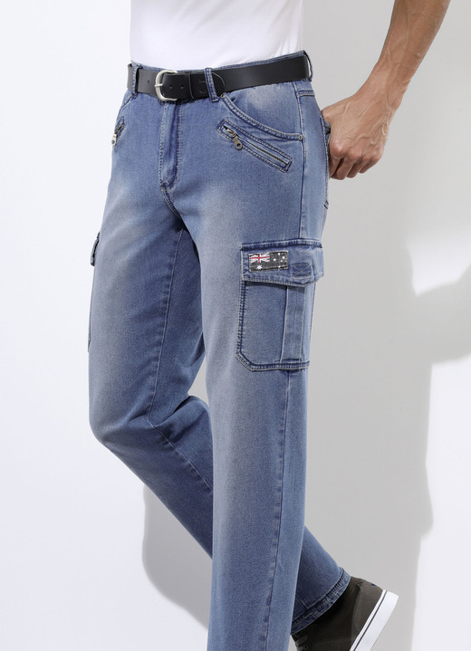 Trendige Jeans mit 8 Taschen in 2 Farben - Hosen | BADER