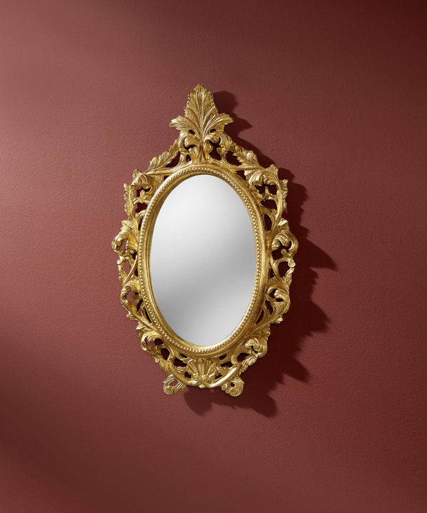 Spiegel mit goldfarben verzierten Rahmen - Stilmöbel | BADER