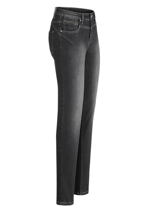 Hosen mit Knopf- und Reißverschluss - Jeans mit Push-up-Effekt, in Größe 017 bis 050, in Farbe SCHWARZ Ansicht 1