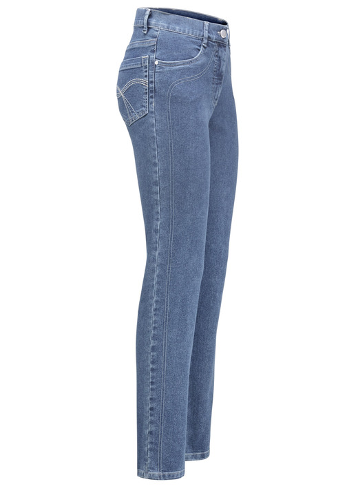 Hosen mit Knopf- und Reißverschluss - Power-Stretch-Jeans, in Größe 017 bis 092, in Farbe JEANSBLAU Ansicht 1