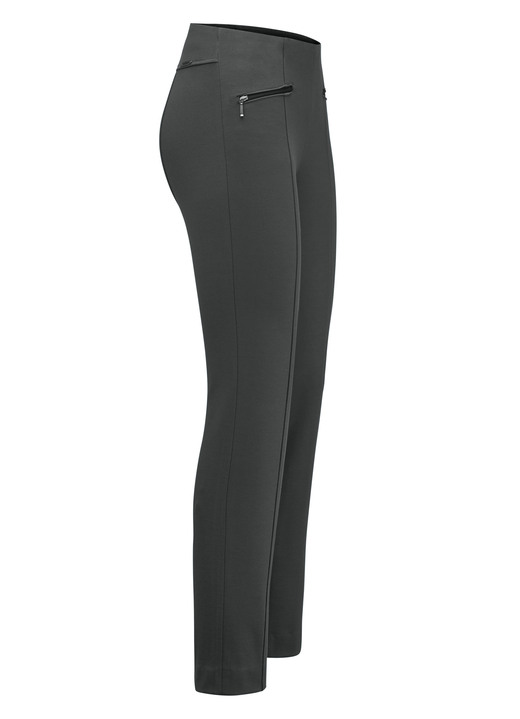 Hosen in Schlupfform - Hose mit Reißverschluss-Taschen, in Größe 018 bis 052, in Farbe ANTHRAZIT Ansicht 1